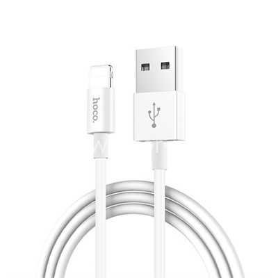 USB кабель Lightning 1.0м HOCO X23 (белый) 2.0A