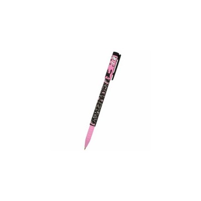 Ручка шариковая 0.5 мм, синяя FunWrite "Розовые котята контурные" (BrunoVisconti)