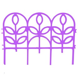 Забор декор. Флора 3м (7шт) розовый