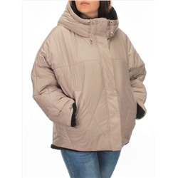 22309 DK. BEIGE Куртка зимняя двухсторонняя женская SNOW CLARITY