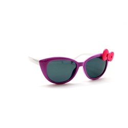 Детские солнцезащитные очки сиреневый розовый бант