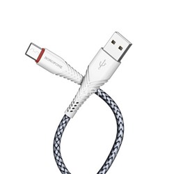 USB кабель для USB Type-C 1.0м BOROFONE BX25 (белый) 3.0A