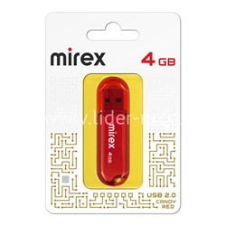 USB Flash 4GB Mirex CANDY RED