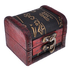 BOX022-02 Шкатулка Сундук на замке, 7,5х6,6х5,8см