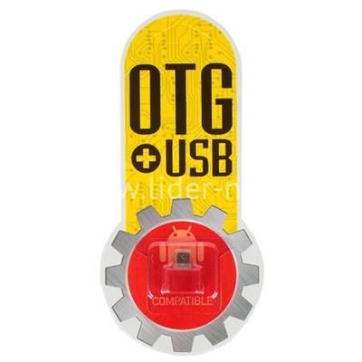 OTG адаптер (YHL-T3) micro USB (красный)