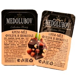 Мёд-суфле Медолюбов фундук с шоколадом Блистер (16шт)