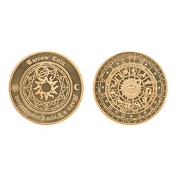 MN021 Сувенирная монета Календарь-гороскоп, d.4см