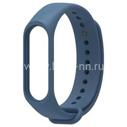 Силиконовый ремешок для Xiaomi Mi Band 3/Mi Band 4 (темно-синий)