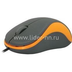 Мышь проводная DEFENDER Accura MS-970/52971 3 кнопки, 1000 dpi (серый/оранжевый)