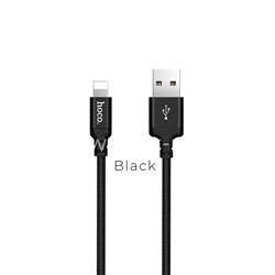 USB кабель Lightning 1.0м HOCO X14 (черный) 2.0A