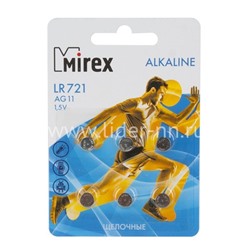 Батарейка алкалиновая Mirex AG11 LR721/6BL