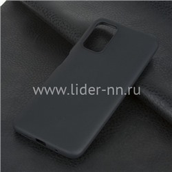 Задняя панель для Xiaomi POCO M3 Силикон матовый (черная)