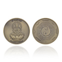 MN026 Сувенирная монета Будда и Лотос, d.4см