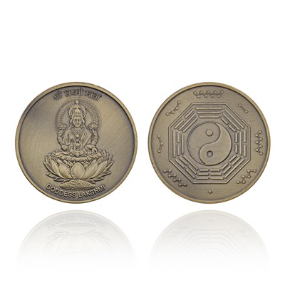 MN026 Сувенирная монета Будда и Лотос, d.4см