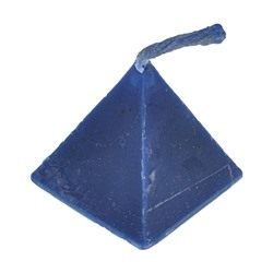 SVH047-06 Чакровая свеча, 4х3,5х3,5см, цвет синий