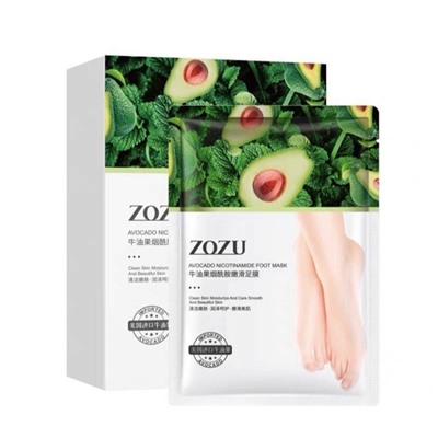 ZOZU, Маска для ног Avocado Nicotinamide, 35 г