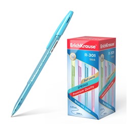 Ручка шариковая 0,7 мм, синяя "R-301 SPRING" (ErichKrause)