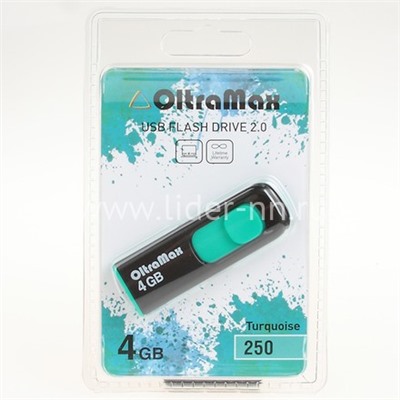 USB Flash 4GB Oltramax (250) бирюзовый