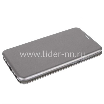 Чехол-книжка для Samsung Galaxy A70 SM-A205F Brauffen (горизонтальный флип) серебро (пакет)