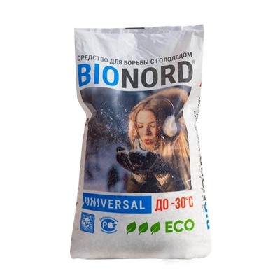 Противогололедный материал Бионорд марка Универсальный 23 кг