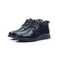 TYM9717A BLACK Ботинки зимние мужские (искусственная кожа, искусственный мех) размер 40