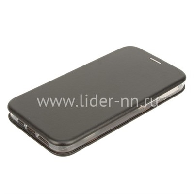 Чехол-книжка для iPhone 13 Pro Max (6.7") Brauffen (горизонтальный флип) черная (пакет)