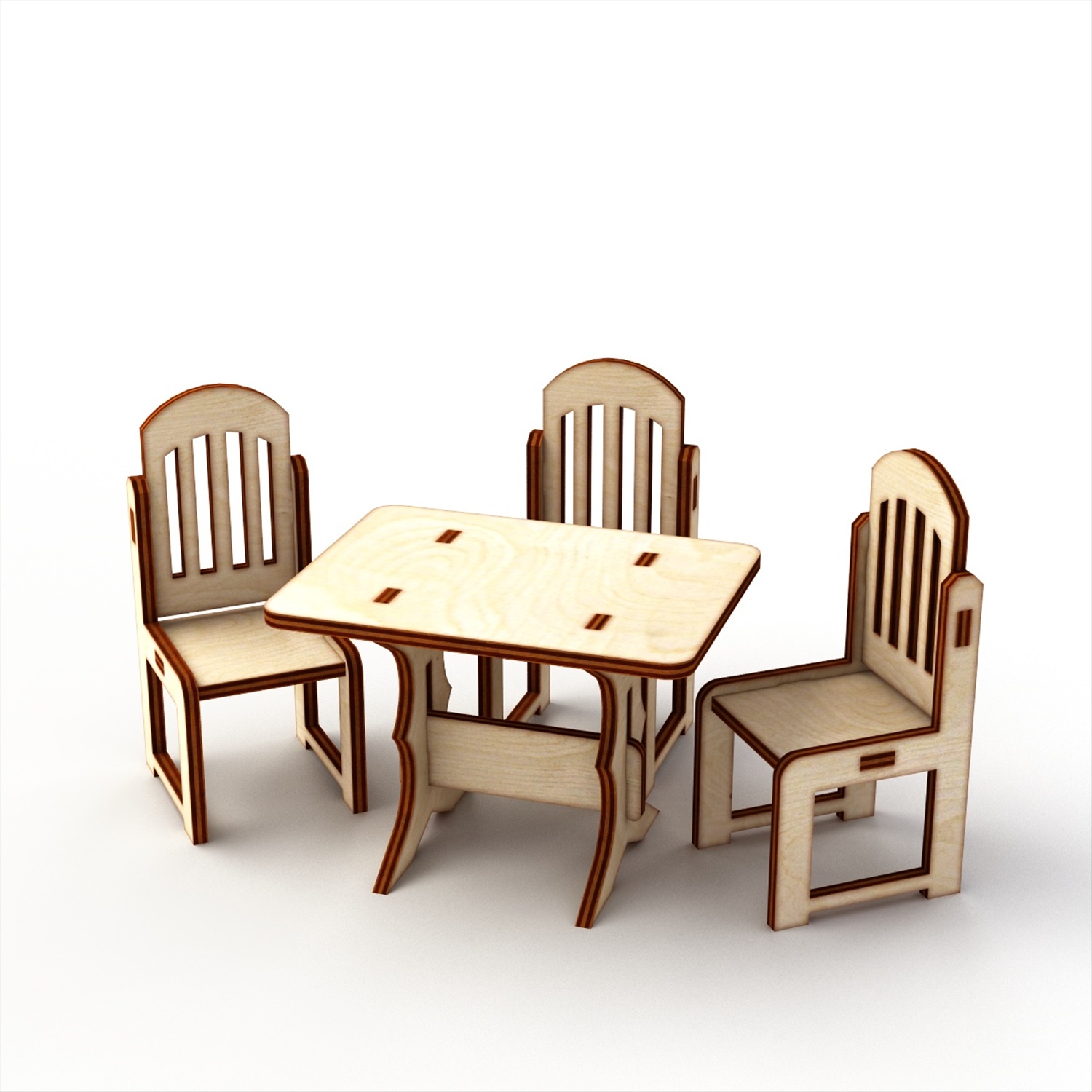 Кукольная мебель «стол и стул» Лесная мастерская