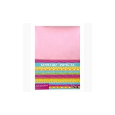 L76(6) Бумага для творчества фактурная "Нити розовые" формат А4 (набор 10 листов)