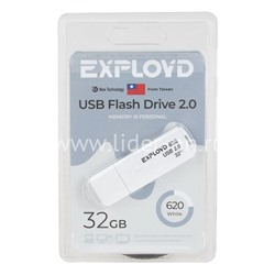 USB Flash 32GB Exployd (620) белый