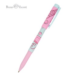 Ручка шариковая 0,7мм синяя "Life Stile. Pink dream" (BrunoVisconti)