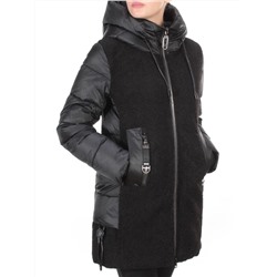 D6816 BLACK Куртка зимняя женская  KARERSITER (200 гр. холлофайбера)