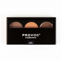 Provoc  Набор теней для бровей 02 / Warm Brown