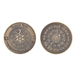 MN019 Сувенирная монета Календарь-гороскоп, d.4см