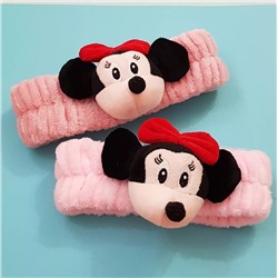 Повязка меховая " Mini Mouse". Купить оптом и в розницу.