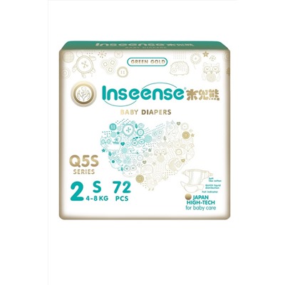 Подгузники Inseense S 4-8 кг 72 шт Q5S