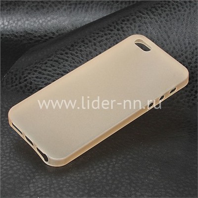 Задняя панель для iPhone5 Пластик (15068ch) желтая