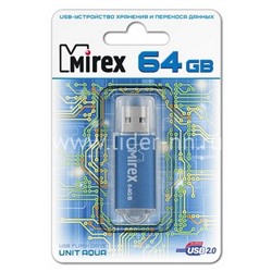 USB Flash 64GB Mirex UNIT AQUA