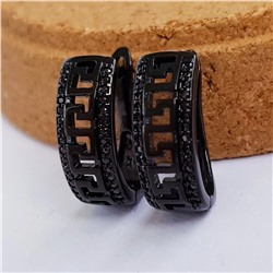 Серьги коллекция Xuping Black покрытие позолота