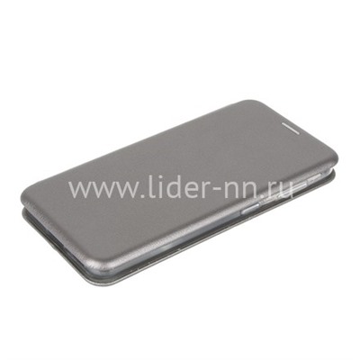 Чехол-книжка для Samsung Galaxy S21 Plus Brauffen (горизонтальный флип) серебро (пакет)