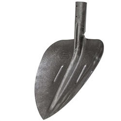 Лопата ЩЕБОНОЧНАЯ породная(погрузо-разгрузочная) рельсовая сталь (размер полотна 340*320мм) с реб. жесткости, без черенка