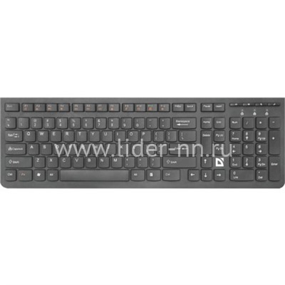 Клавиатура DEFENDER беспроводная UltraMate SM-535 (черная)