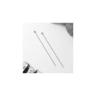Спицы для вязания, прямые, с тефлоновым покрытием, d = 3,5 мм, 20 см, 2 шт
