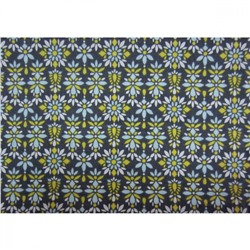 Ткань для пэчворка РТО-1 40х37см Св.желто-голубые цветочки на сером