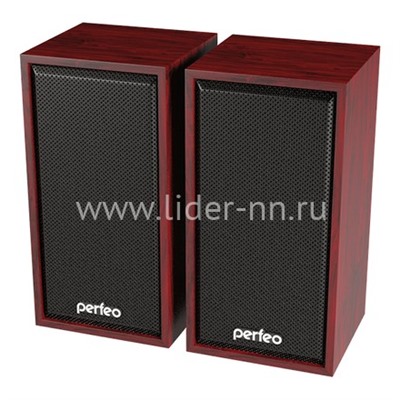 Мультимедийные стерео колонки Perfeo CABINET USB (махагон)