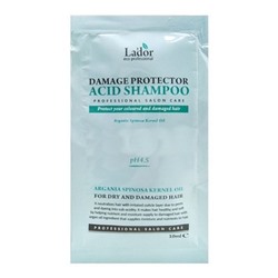 L76(1) Lador Шампунь для волос бесщёлочной с аргановым маслом / Damaged protector acid shampoo pouch, 10 мл