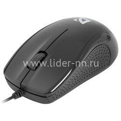 Мышь проводная DEFENDER Optimum MB-160/52160 3 кнопки,1000dpi (черная)