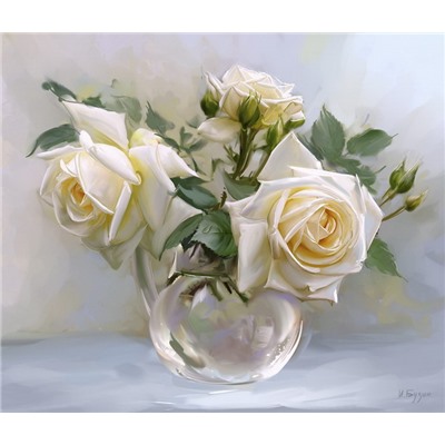 Белые розы (худ. Бузин И.)