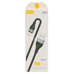 USB кабель для USB Type-C 1.0м MAIMI X57 (черный) текстильный 6A