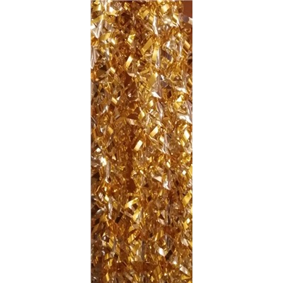 Мишура закрученная ЗОЛОТО, 2x150 см, ПВХ, 6 цветов СНОУ БУМ