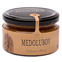 Мёд-суфле Медолюбов с грецким орехом 250мл